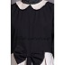 Dual colored abaya with Peter Pan Collar Dual colored abaya with Peter Pan Collar